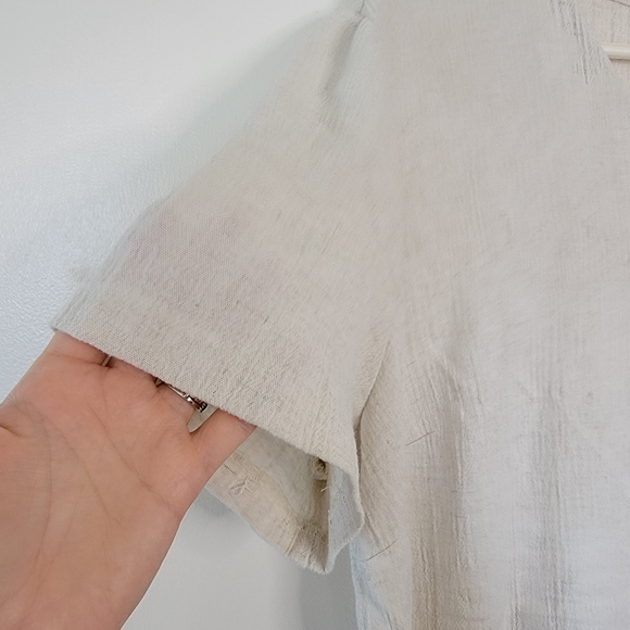 Studio C Shirt Classic Collection Button Down linen blend Plus 18/20 women's - Picture 6 of 7